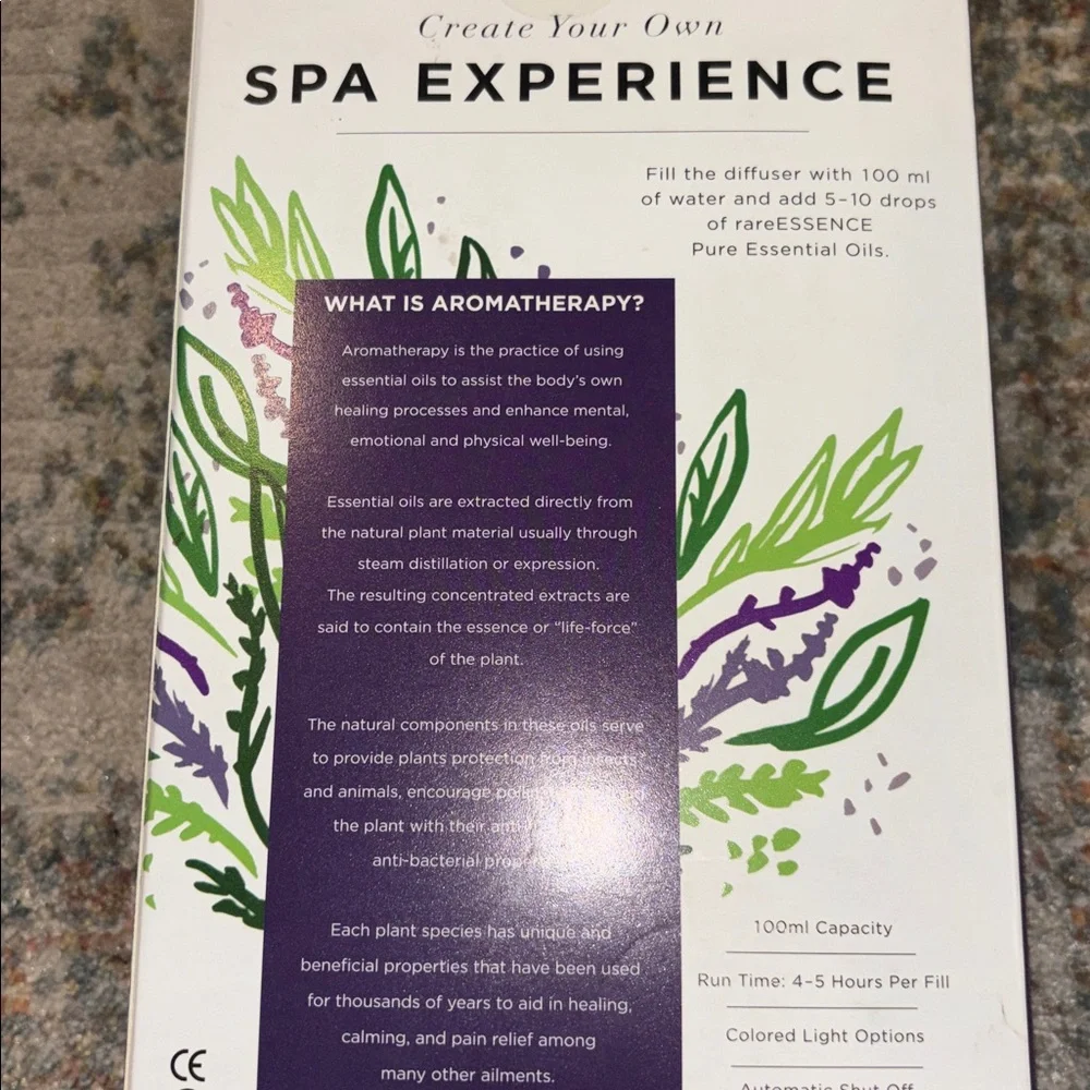 RARE Essence Aromatherapy electronic ceramic diffuser NWT